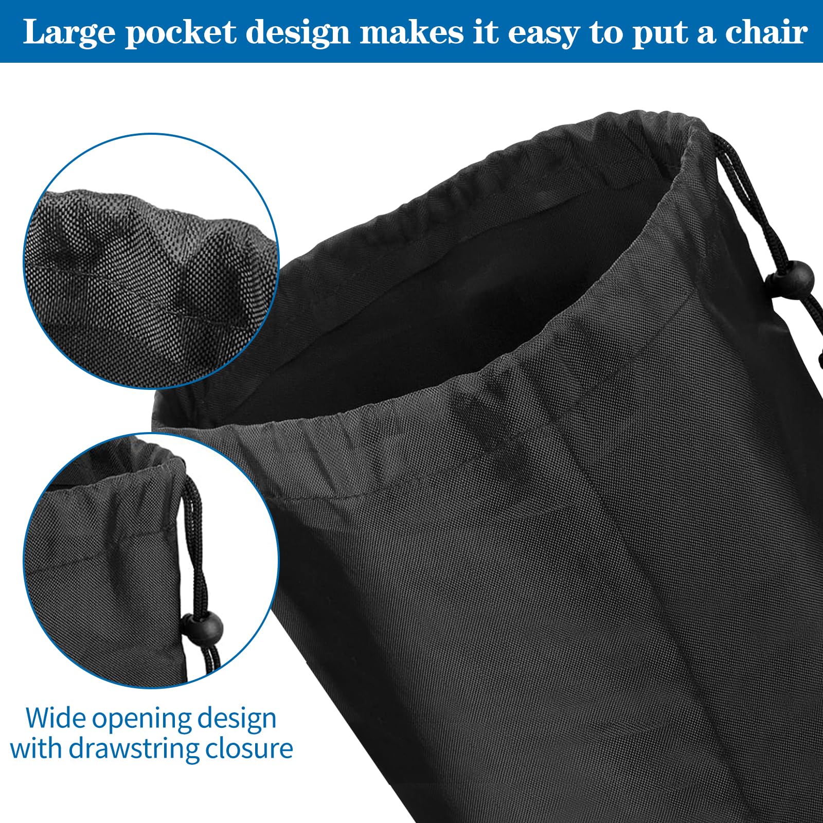 Ersatztasche für Campingstuhl,105CM X 35CM Campingstuhl Ersatztasche, Aufbewahrungstasche für Campingstühle, Geeignet für Camping und Wandern (Nur eine Tasche, Kein Stuhl)