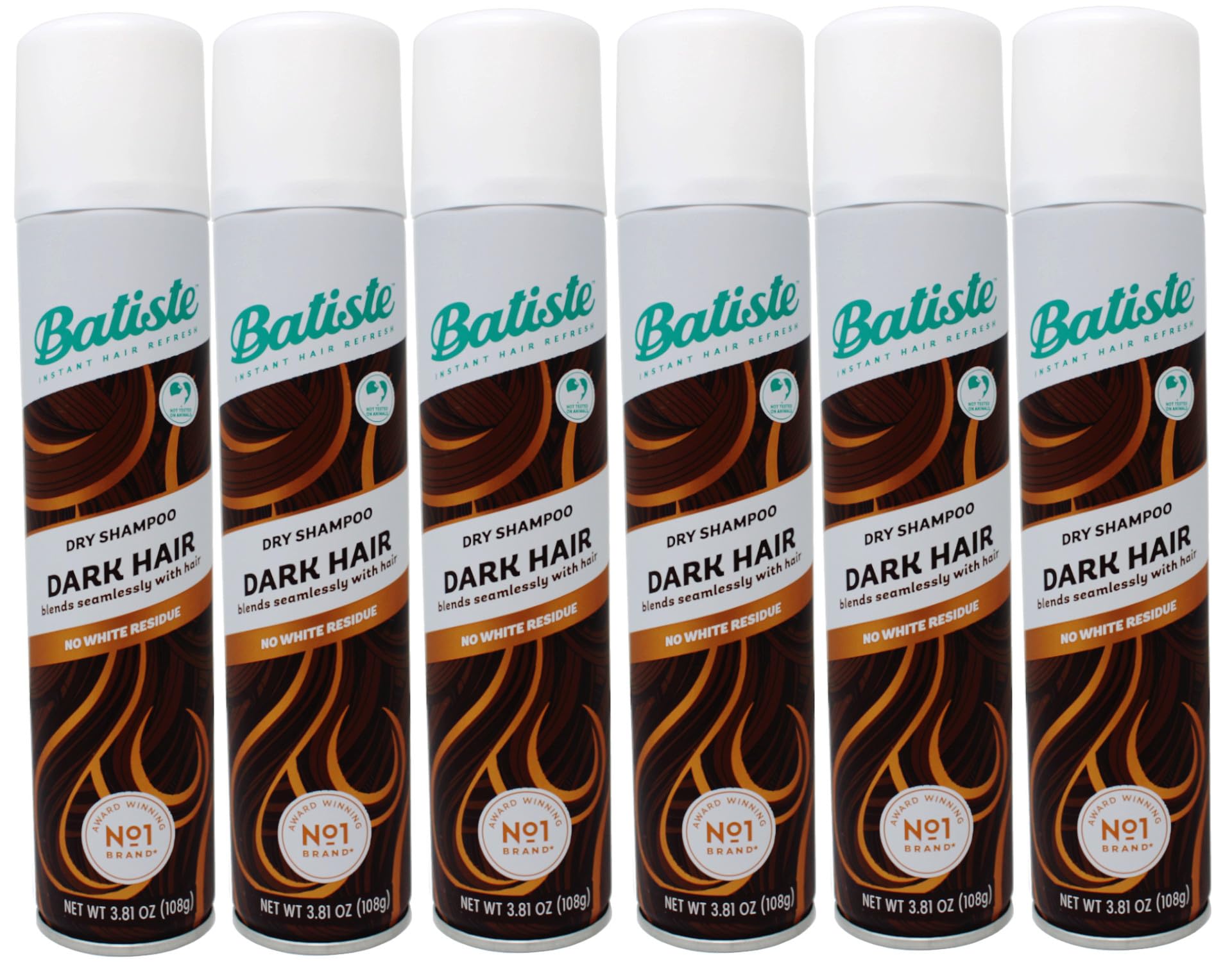 Dry Shampoo, Dark & Deep Brown 6.73 Ounce (Value Pack of 6)