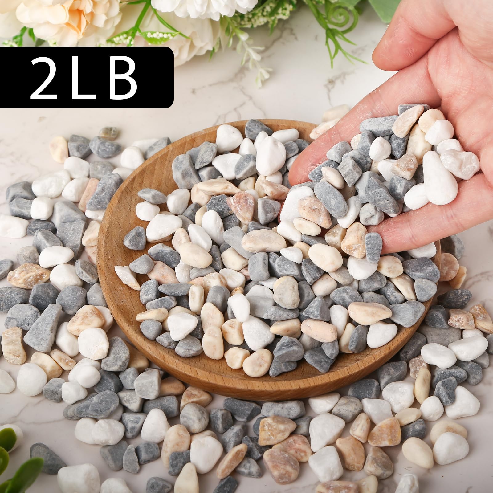 VGOODALL 900g Gravel Pebbles Mixed Colour - Image 2