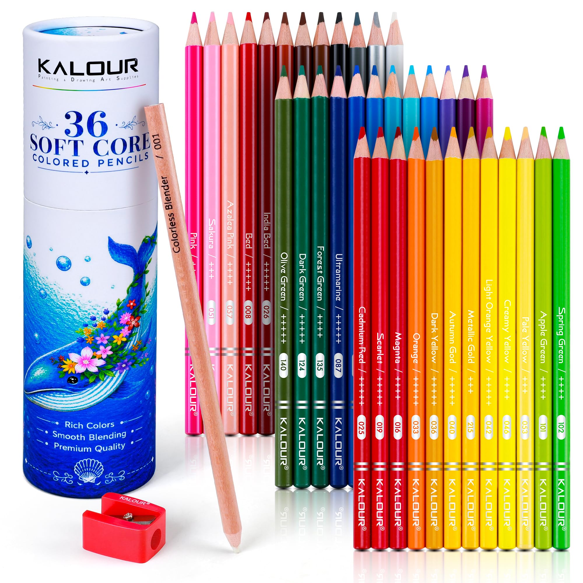 KALOUR 72 Colored Pencils - Adult Coloring Gift -8
