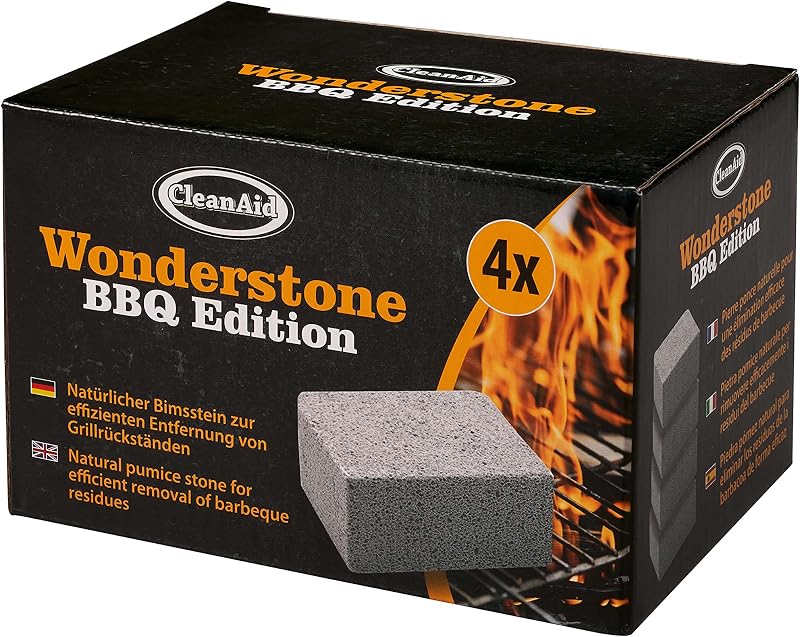 CleanAid BBQ Edition Pumice Stone Grill Rács Tisztító 4 db Mészkő Eltávolító
