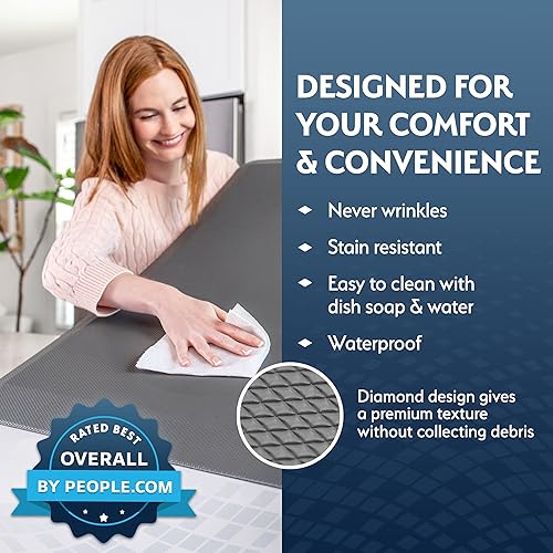 Miniatura 2 de Sky Solutions Tapete antifatiga para cocina, acolchado de 34 pulgadas de grosor, tapete de escritorio de pie, comodidad en casa, oficina, garaje,