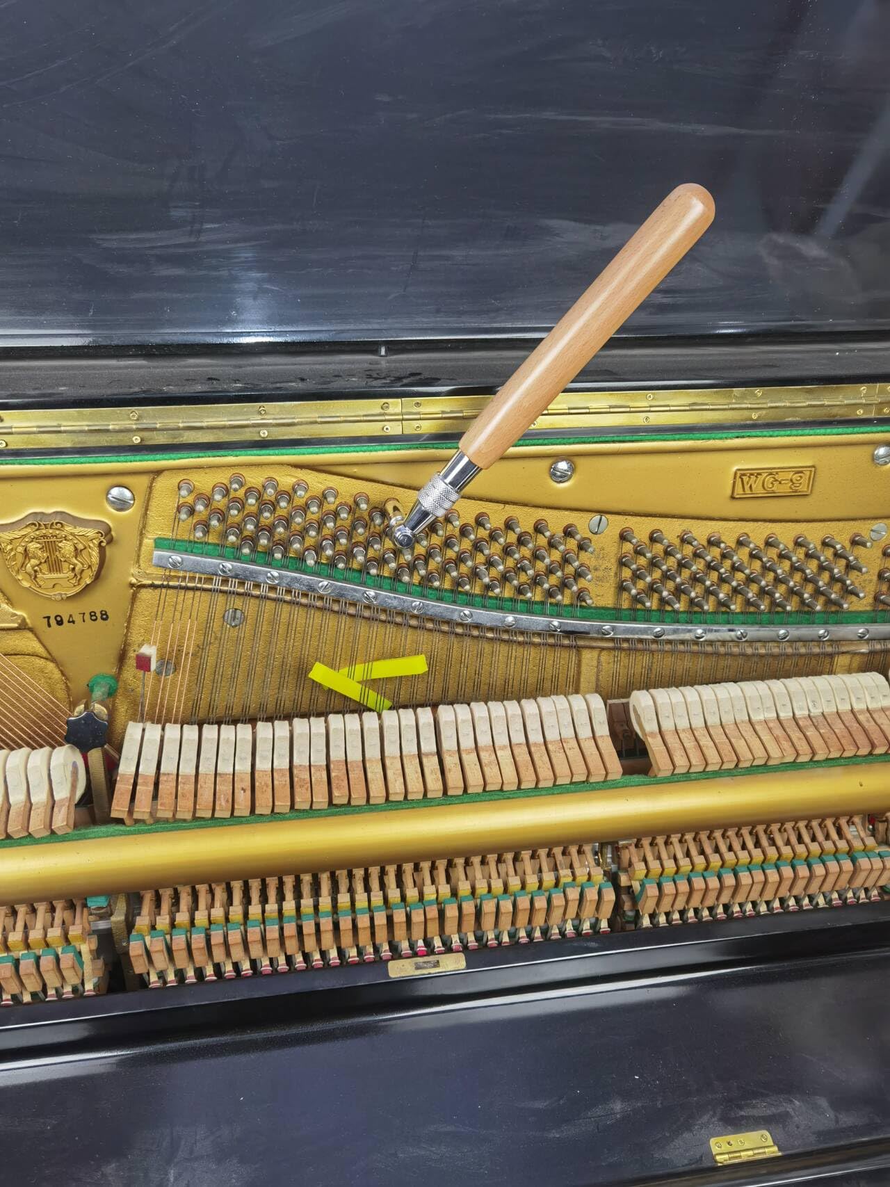 Kit profesional de afinación de piano, martillo de afinación y silencio, kit de afinación de piano, 12 piezas