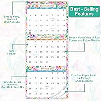 Vista 3 de Calendario de pared 2024, calendario de pared de 3 meses vertical 2024 (plegado en un mes), diciembre de 2023 a enero de 2025, 11 x 26 pulgadas