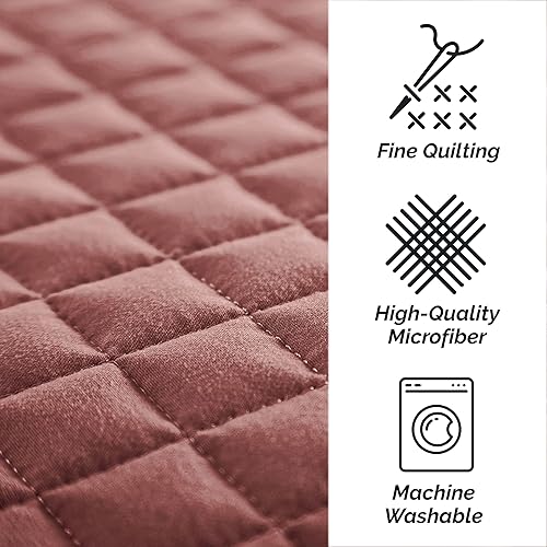 Vista 86 de Fundas Southshore Fine Linens Vilano Springs, para almohada, acolchadas, Microfibra, Pizarra, 20" x 36" 01 - Blanco brillante