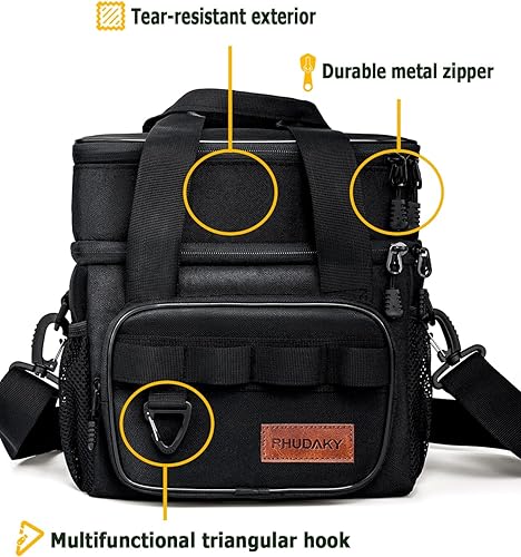 Miniatura 3 de Lonchera eléctrica de 60 onzas para adultos y hombres, lonchera térmica de 80 W con bolsa de almuerzo aislada, calentador de alimentos portátil de