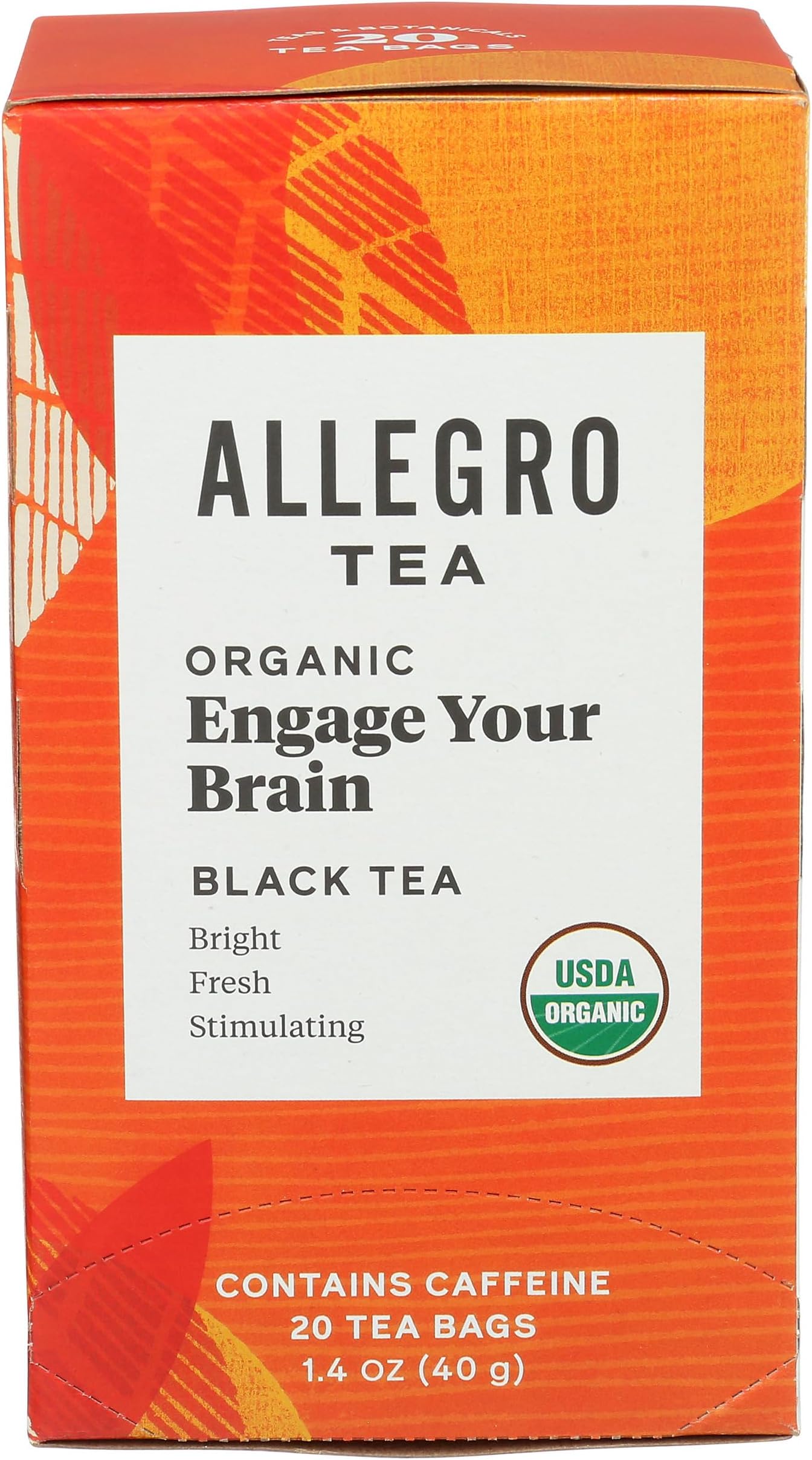 Allegro Tea, Organic Engage Your Brain Tea Bags, 20 ct