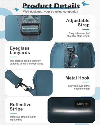 Vista 33 de SEAFEW Mochilas tácticas Sling, Verde, Mochilas Sling