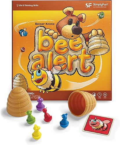 SimplyFun Bee Alert - Un juego a juego para niños que prueba tu memoria y paciencia mientras aprendes a tomar turnos - Juego educativo de