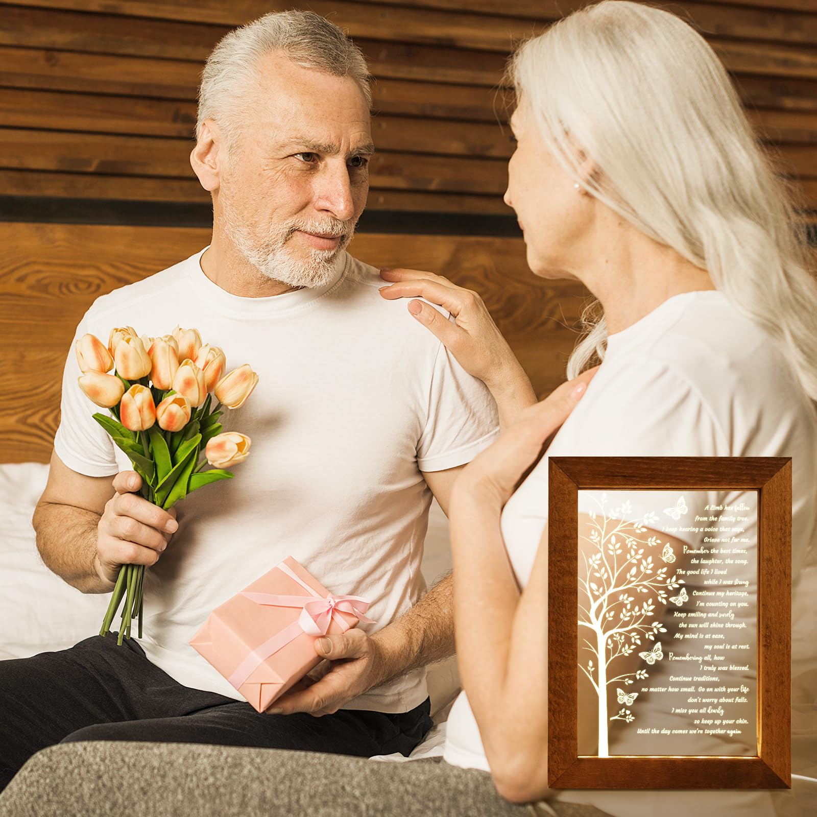 Snapklik.com : Sympathy Gift LED Lighted Acrylic Plaque Frame - Light ...