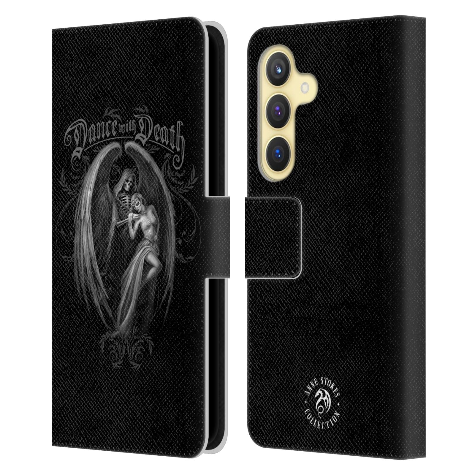 Funda de cuero Samsung S24 5G tipo libro protectora Anne Stokes 7