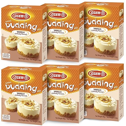 OSEM Pudín sabor vainilla, 2.8 onzas, (paquete de 6)