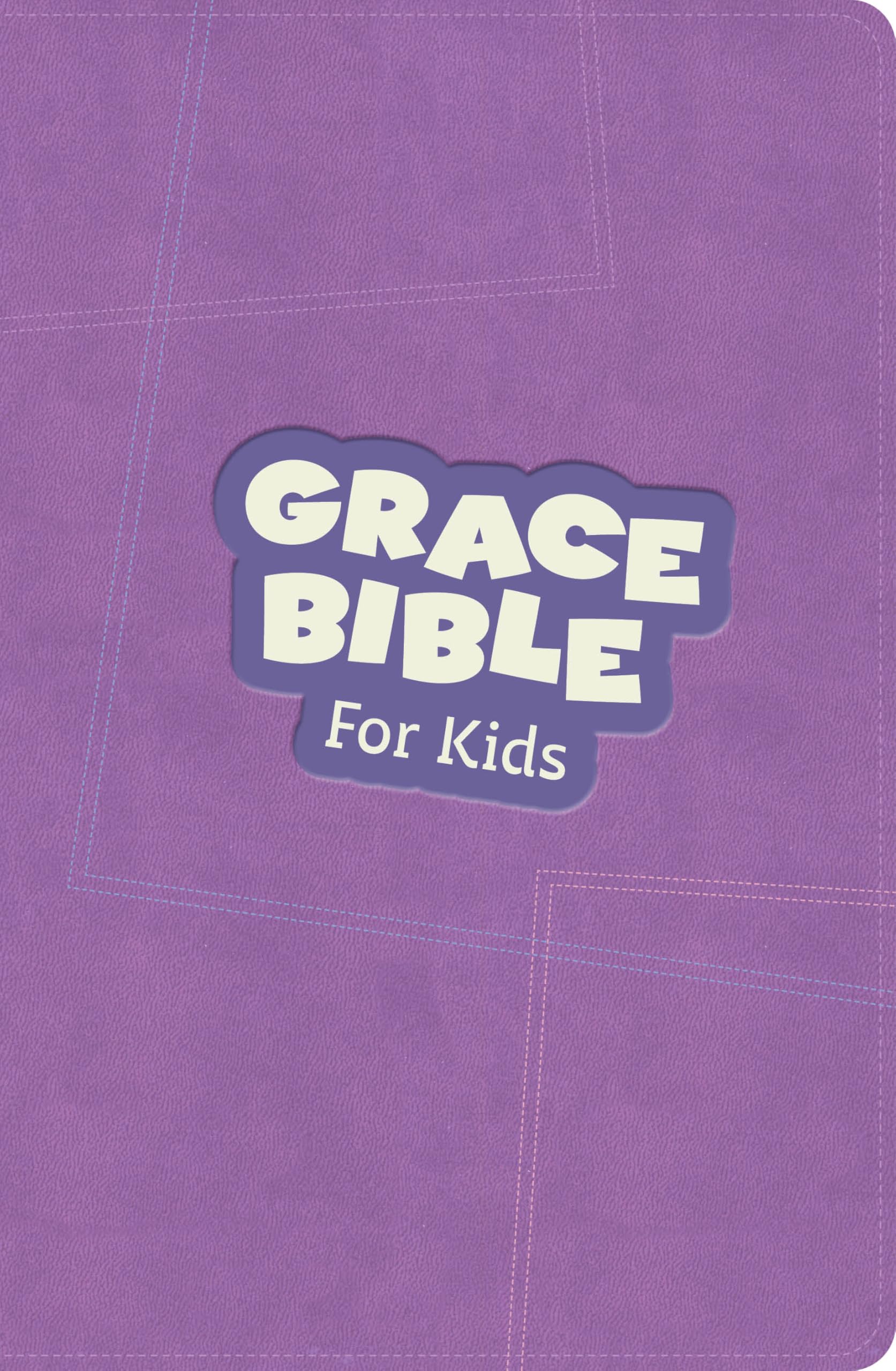 CSB Grace Bible for Kids, Purple LeatherTouch (Dyslexia Friendly)