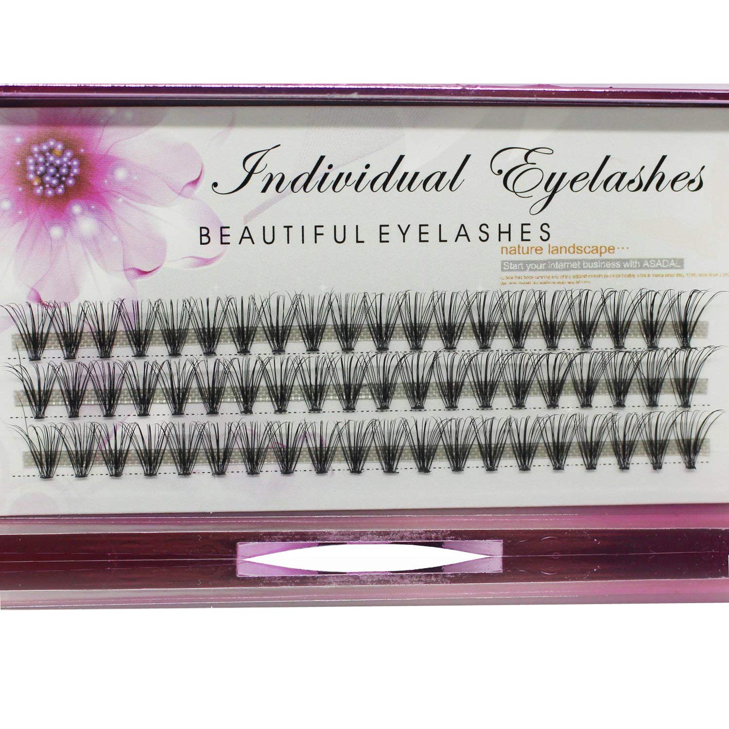Bodermincer 20D 0.07mm Thickness 8-22mm To Choose Grafting False Eyelashes False Eyelashes Individual Natural Long Mink Fake Eyelashes Extension Handmade Bulk Wholesale (5 packs-14mm)