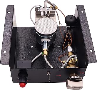 METER STARGas Heating Kit Replacement,Propane Gas Glass Tube Heater Control Box Intake Air 3/8" Male Thread Outdoor Heater Controller Heating Stove Heating Assembly Kit