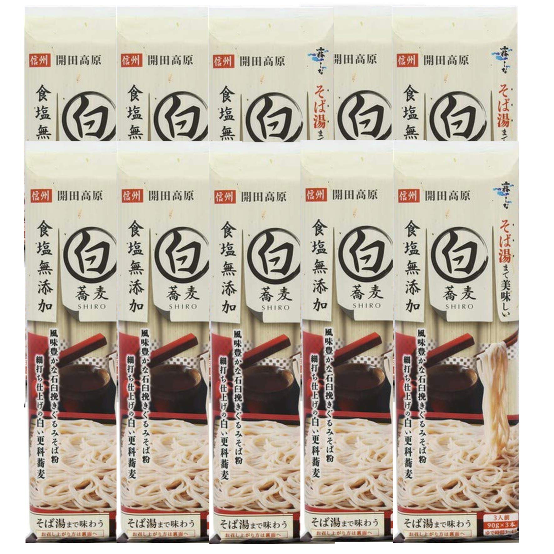 Amazon.co.jp: はくばく そば湯までおいしい蕎麦 白 270g×10袋入