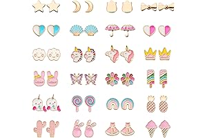 Adorable and Safe Stud Earrings for Toddlers: A Colorful Collection