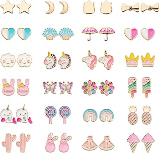 Girls Earrings For Sensitive Ears Picks collage image 2