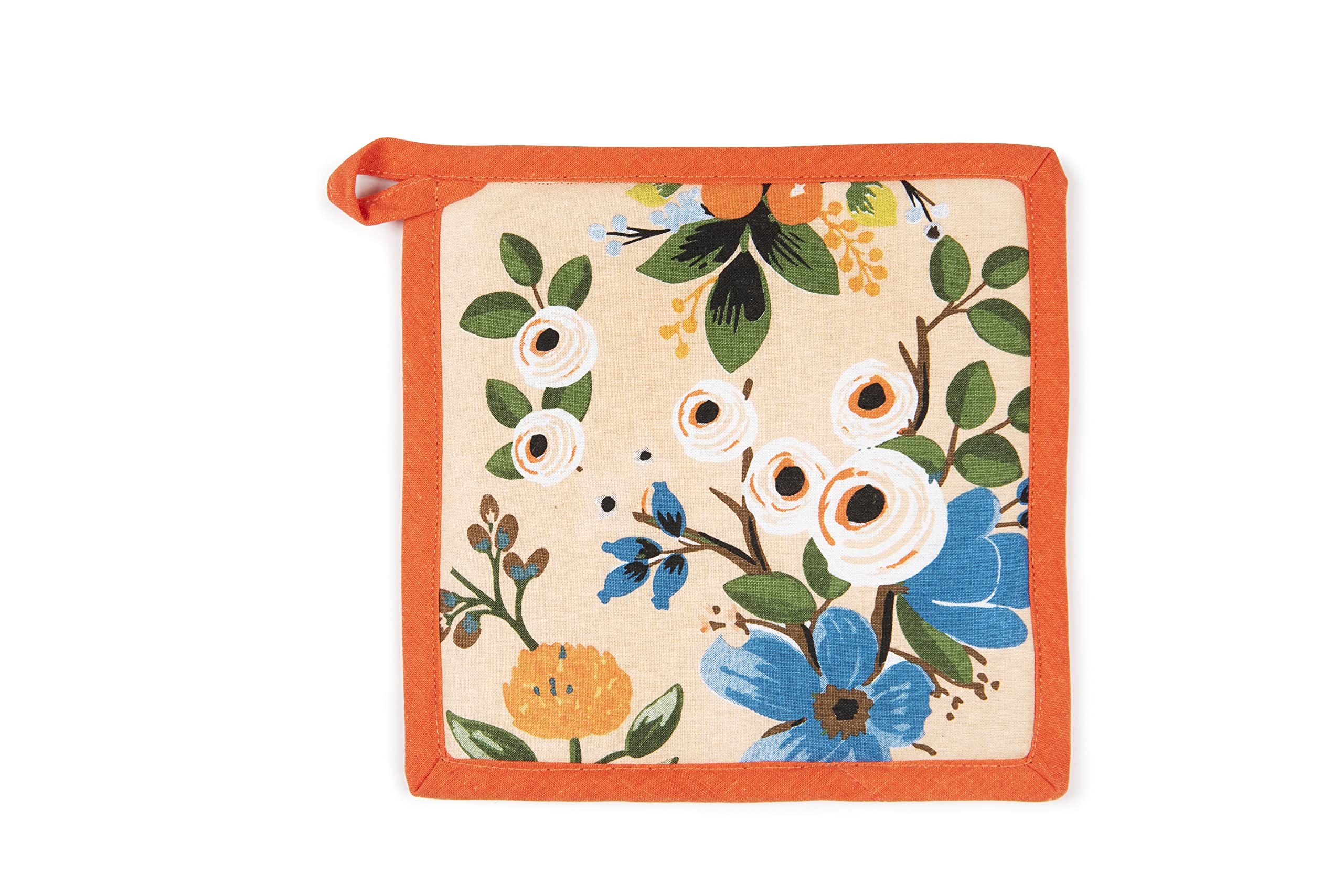 Excelsa Fiori Frida Kitchen Pot Holder, Cm. 20 x 20, Lining 100% Cotton, Polyester Padding