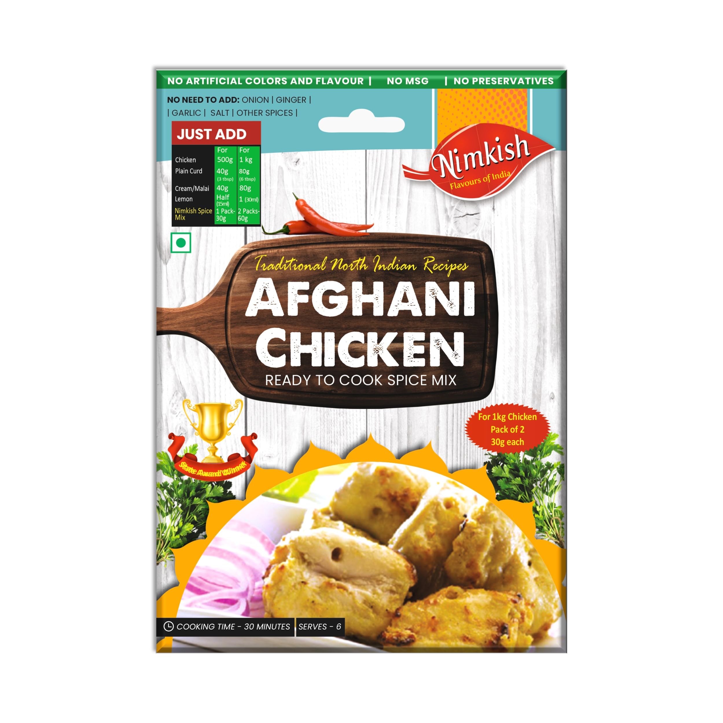 Nimkish Afghani Chicken