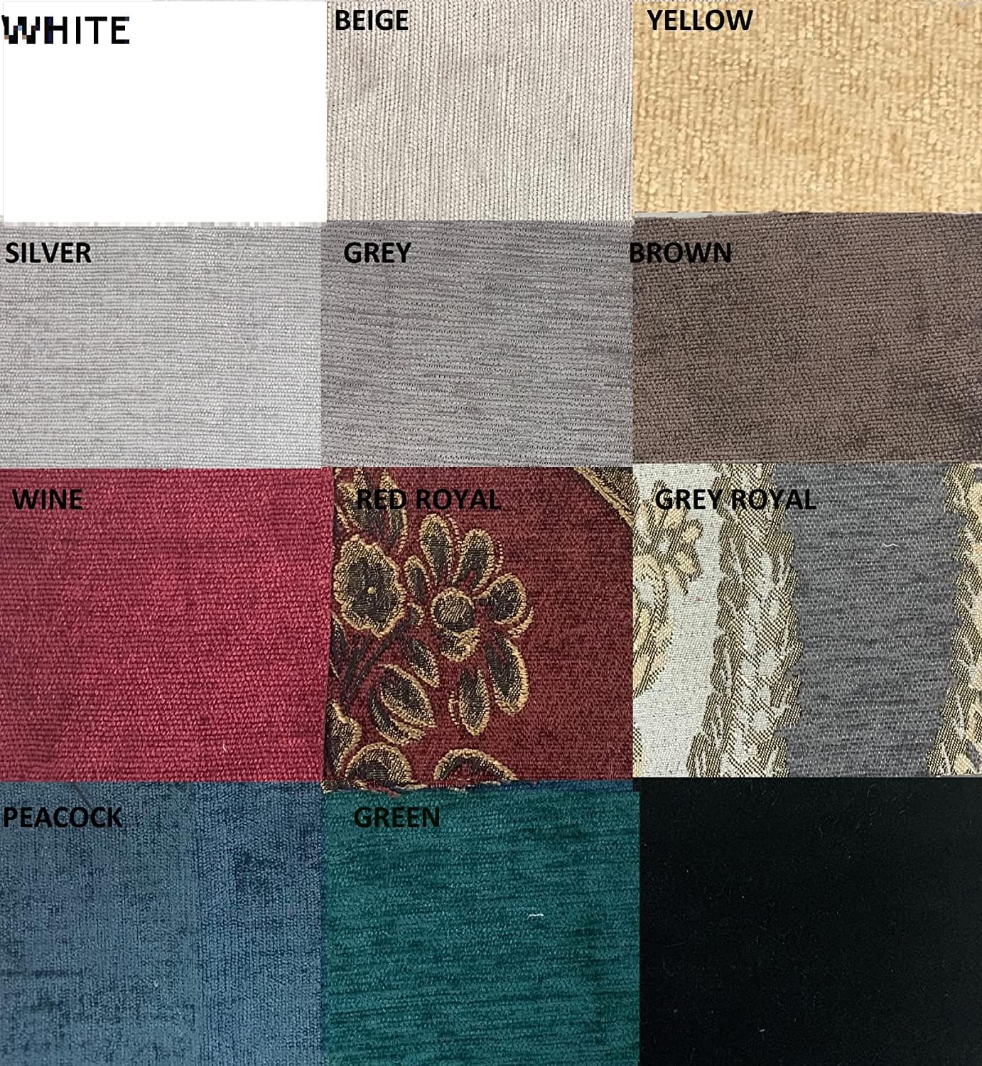 Ikiriska Extra Long Velvet/CHENELLE Curtain Wide drape12 13 14 15 16 17 feet Brown Green Gray Wine Beige Custom Made 2 Story Free Swatches (Beige, 144" L)