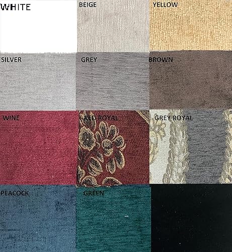 Miniatura 4 de Ikiriska Cortina de terciopelo de lujo extra larga y gruesa por encargo drape12-24 pies 2 pisos (plata, 50 x 204 pulgadas)