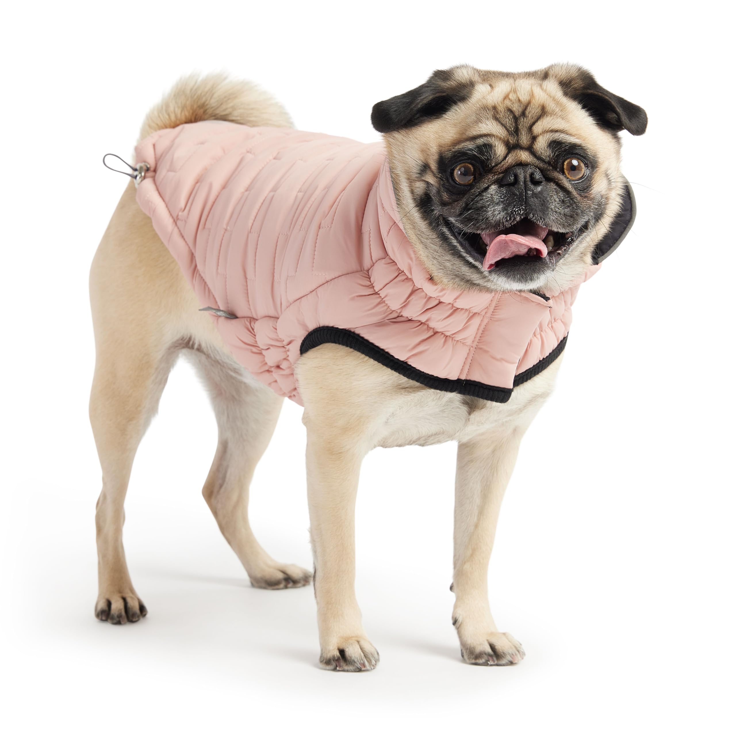GF Pet Dog Jacket Reversible Chalet Warm Coat for Dogs Quilted Active Water Resistant Winter Dog Coat - Pink - Large - Image 3