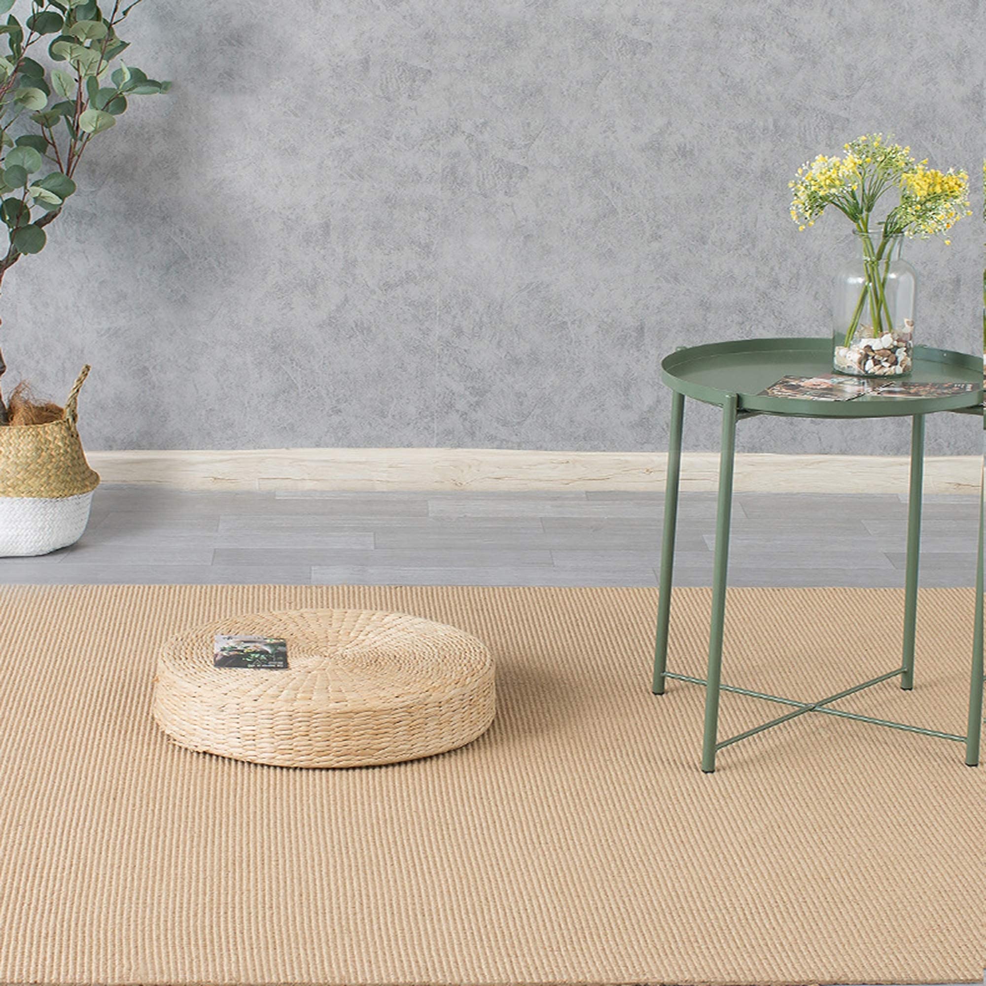 CJCSM Carpette, Tapis bohème, Tapis de Passage en sisal tissé à la Main, Tapis de Collection en Fibres Naturelles, Tapis antidérapant intérieur/extérieur