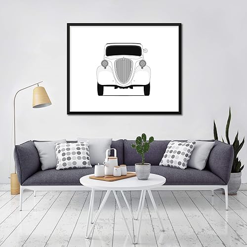 Miniatura 2 de CUSTOMIZABLE COLOR Fiat Topolino (1936-1955) Inspired Poster Print Wall Art Decor Handmade (Unframed)