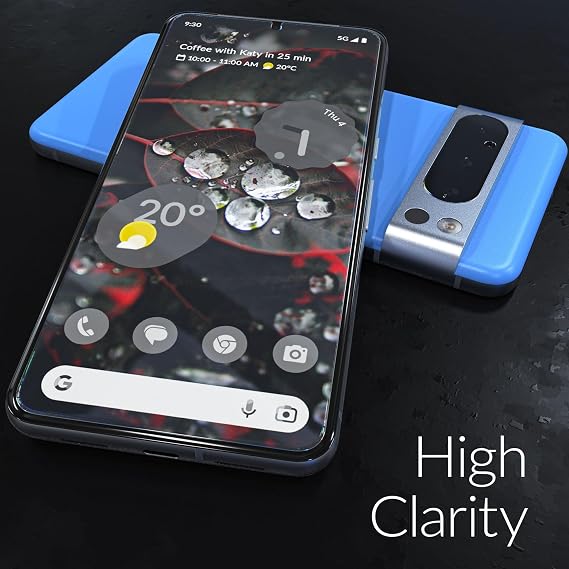Crave Glass Screen Protector for Google Pixel 8 Pro [2-Pack] HD Tempered Glass
