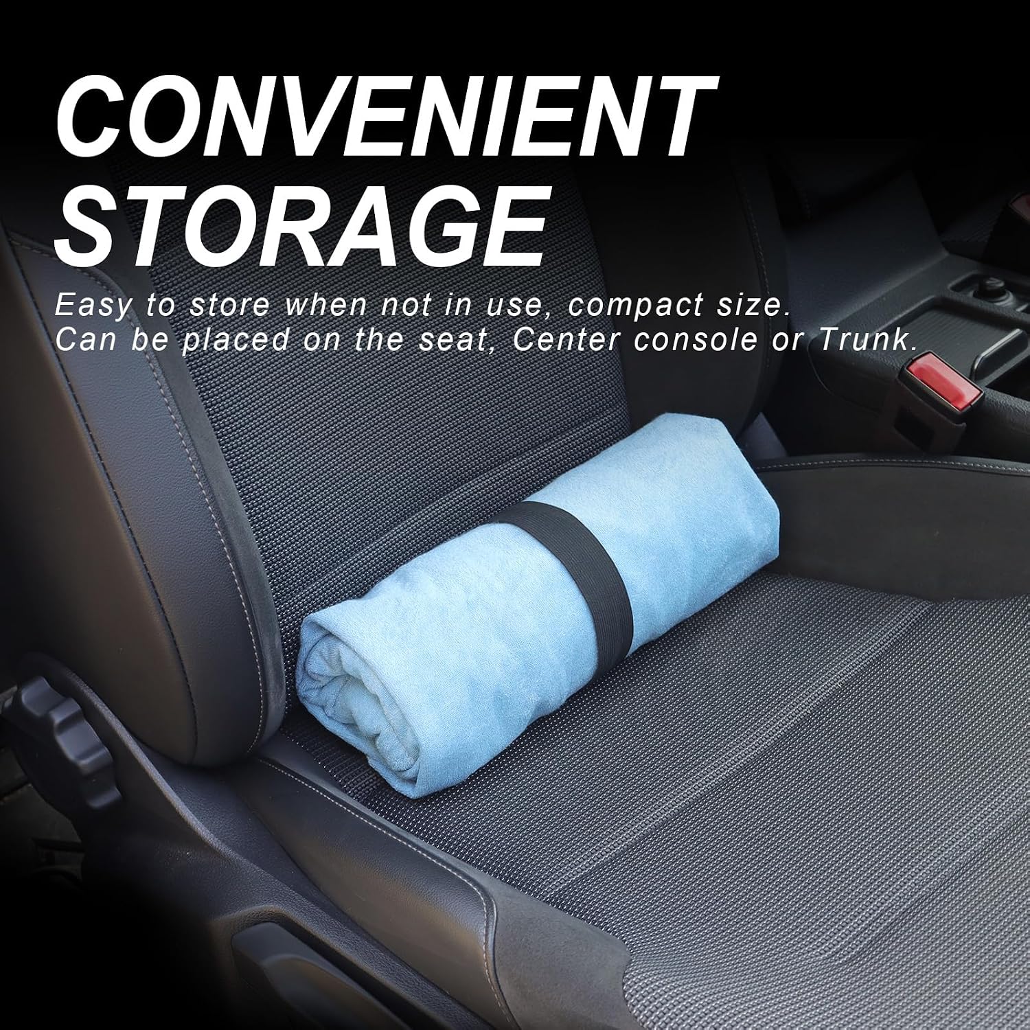 Sweat Towel Car Seat Cover Protector Front Seats for Gym Workout, Running, Swimming, Beach and Hiking, Waterproof Universal Seat Cover for Car, Trucks, Van & SUV (1, Sky Blue, Front)