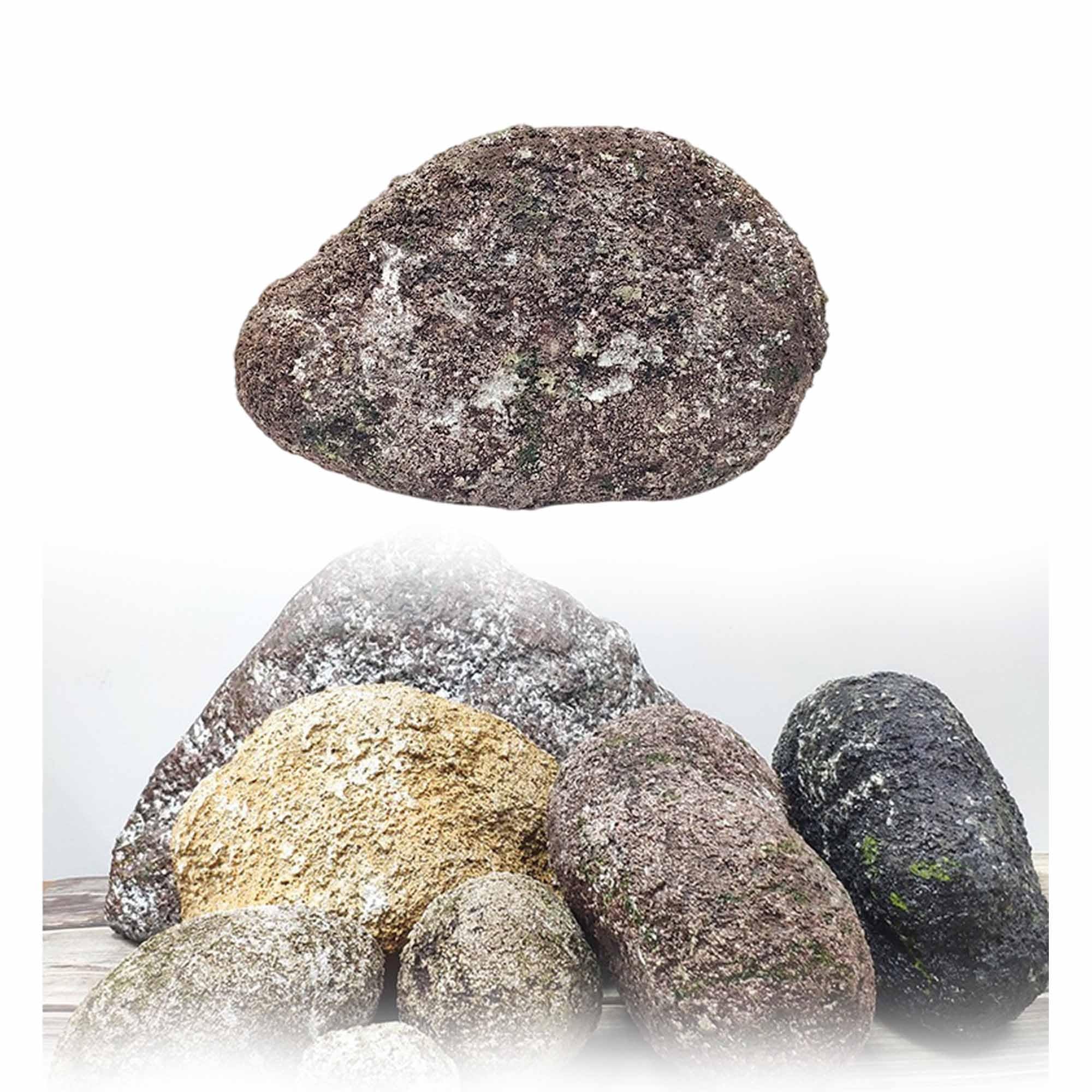 Künstlicher Felsen, Deko-Stein aus Schaumstoff (ca. 30 x 20 cm) | Leicht und wasserfest, ideal für Gartengestaltung und Außendekoration(Brown)