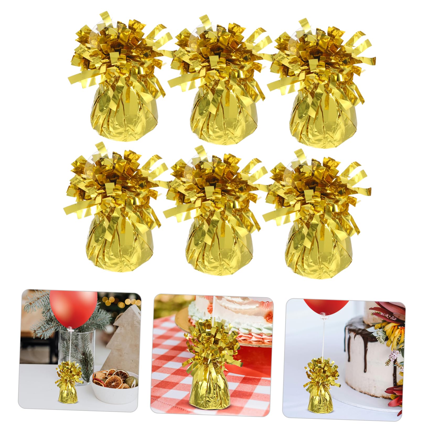 BESTYASH 6pezzi Base Appesantita Per Palloncini in Peso Per Palloncini Esterni Decorativi Blocco Di Peso Per Compleanni Di Pesi Per Eventi