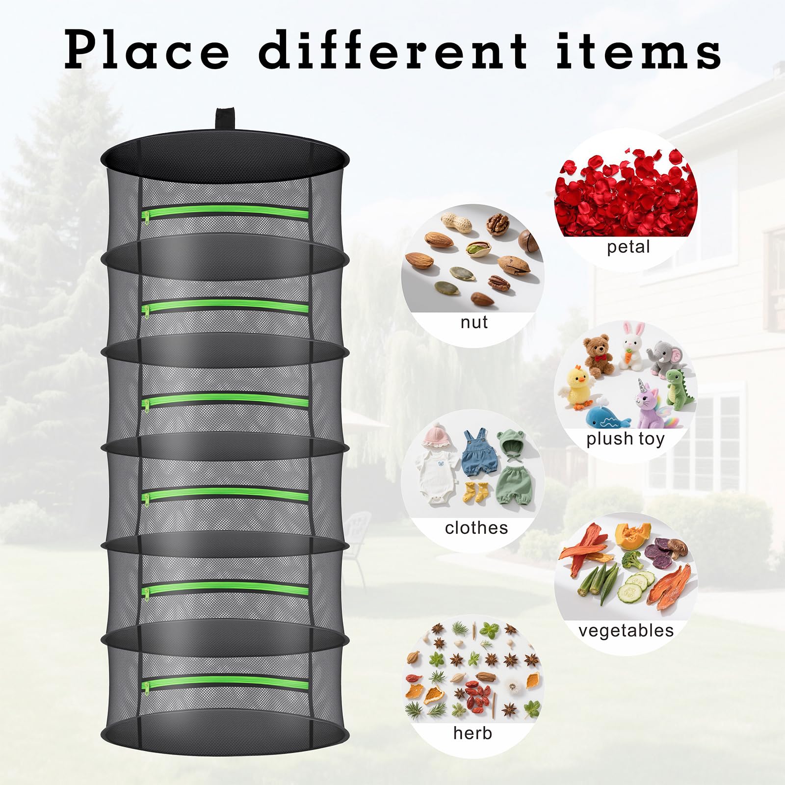 Amazon.co.jp: Huolacove ハーブ乾燥ラック メッシュデザイン - 吊り