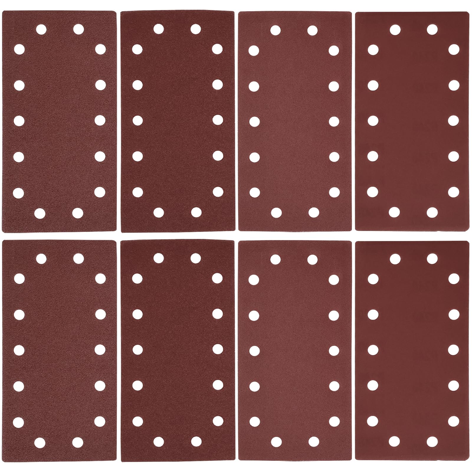 SG Store 40Pcs Sanding Sheets Set 115 x 230 mm Sander Pads Hook and Loop 1/2 Sanding Sheets for Orbital Sanders Mixed Grit 60/80/120/240