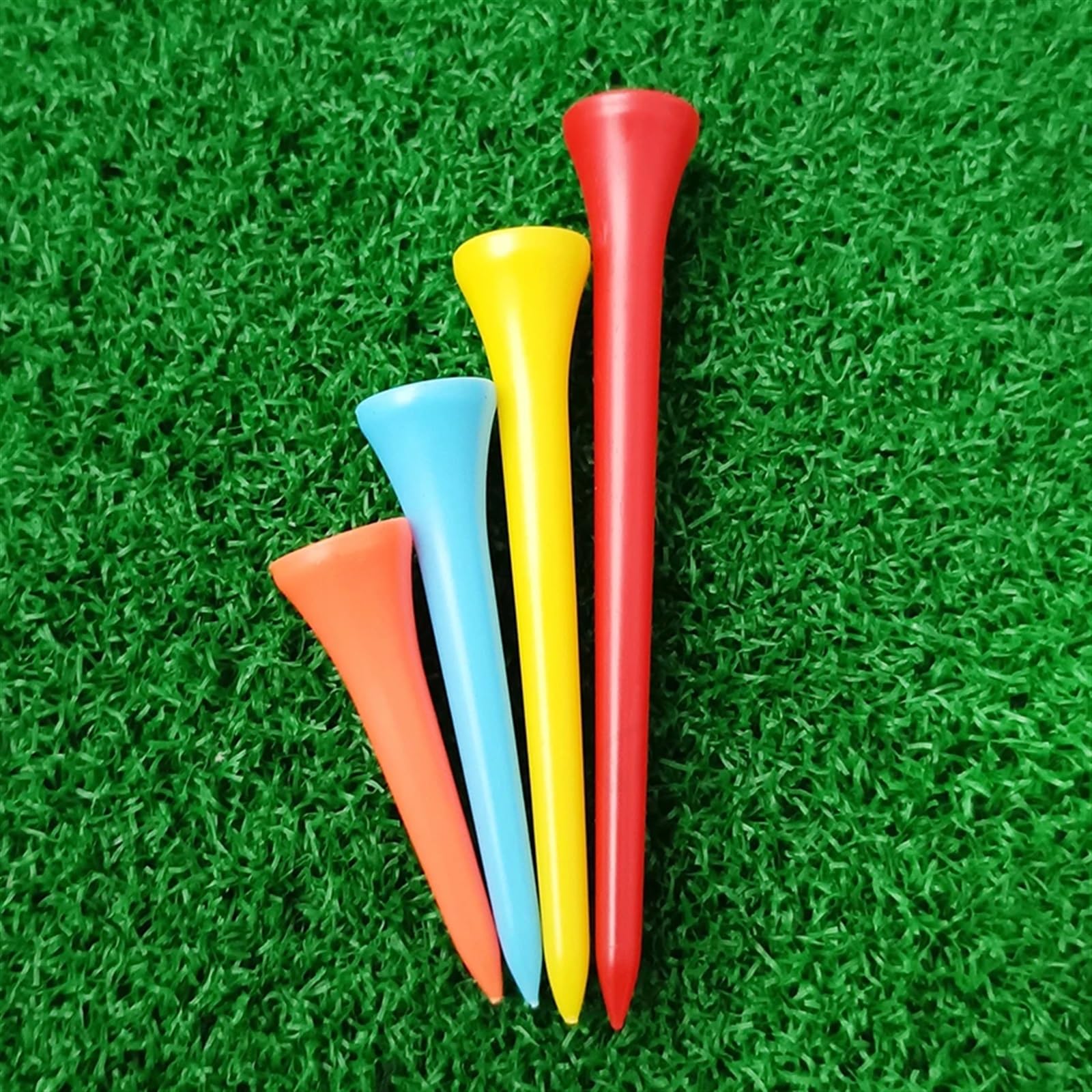 Golf Tee 100Pcs Golf Tees Kunststoff Golf-Tee for Golf Ball Gemischt Farbe Golf Zubehör FüR Einen Idealen Abschlag