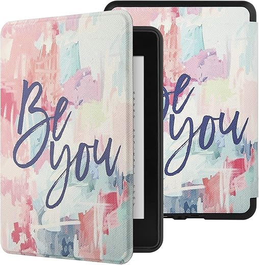 SwooK Magnetic Flip Cover case for Old Kindle Paperwhite 1/2/3/7th Gen Generation Released in 2012/2013/2014/2015/2016 New 300 PPI Versions 6″ inch…