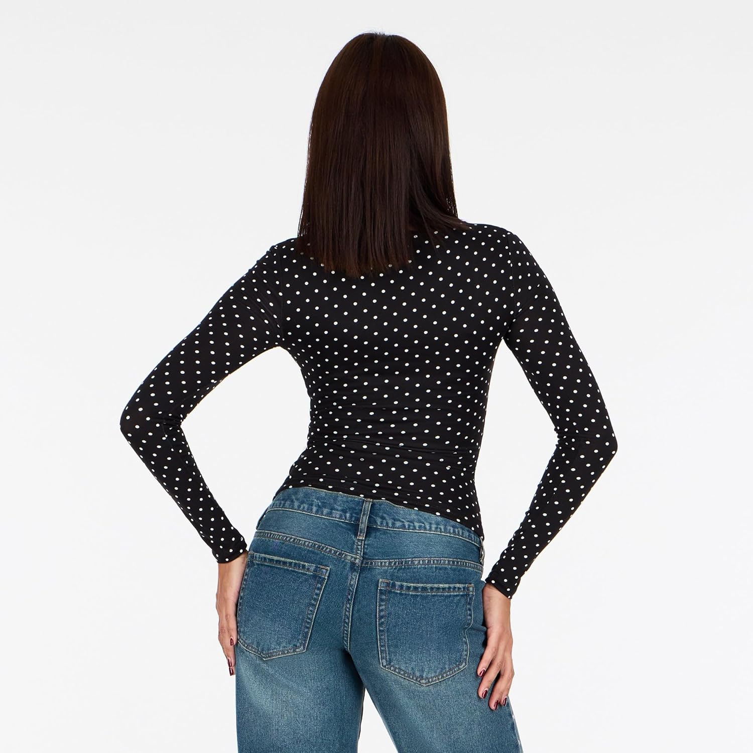 Forever 21 Womens Long Sleeve Square Neck Tshirt - Image 5