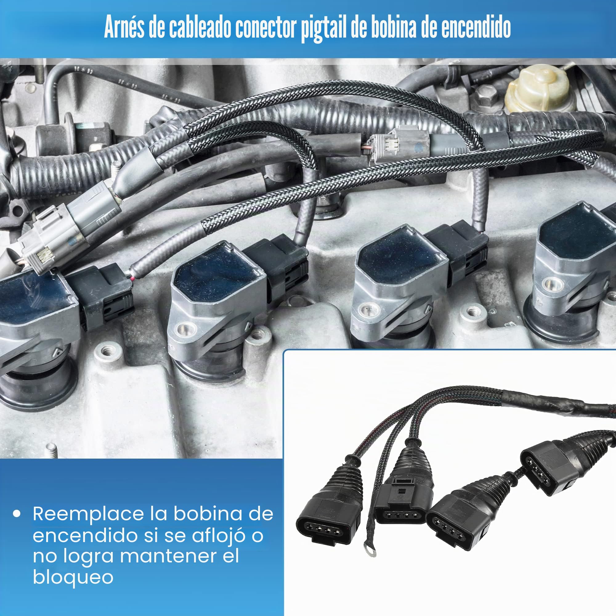 A ABSOPRO Arnés De Cable De Bobina De Encendido Para Audi A4 97-06 1 Juego