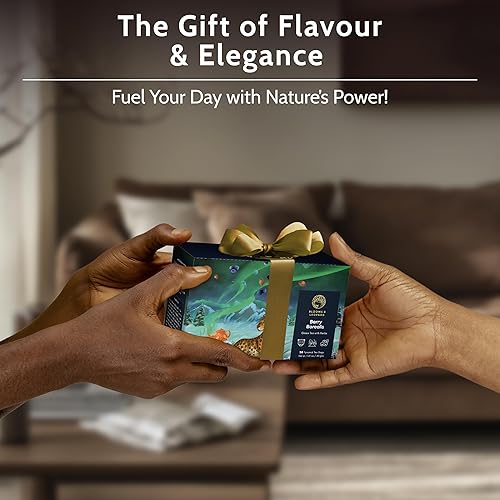 Miniatura 7 de Blooms & Leopard Bolsas de té verde prémium  Mezcla de bayas boreal con hibisco, bayas y menta verde  Bolsas de té piramidales para té caliente o