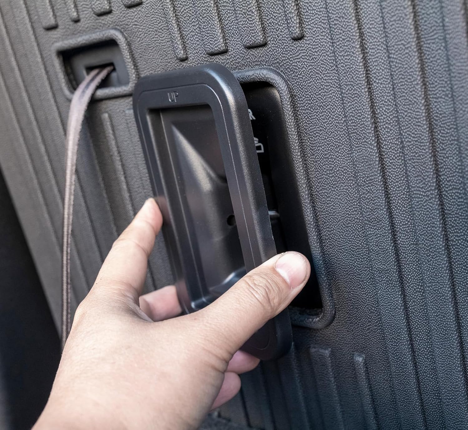 Cargo Mat Backrest Mats for 2024 2025 2026 GMC Acadia 7 Seats Car Accessories, All-Weather TPE Protector Cargo Liner Trunk Mat Seat Back Covers - Image 9