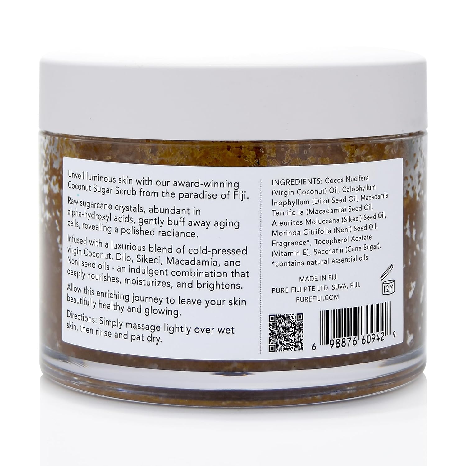 Pure Fiji Coconut Sugar Body Scrub, Noni (10.14 Oz /300ml) - Image 2