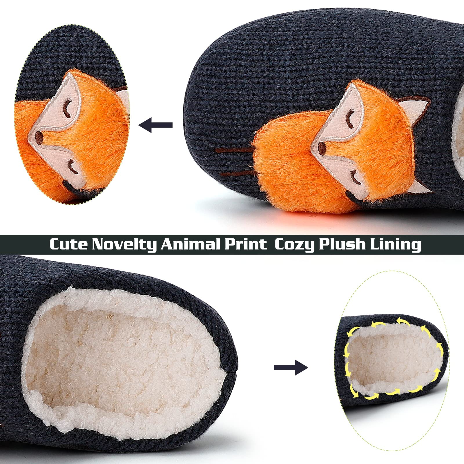 AONETIGER Pantofole Donna Comode Soffice Ciabatte Pelose Morbide Calde Ciabatte Uomo Invernali da Casa Pntiscivolo Pantofole Peluche All'aperto