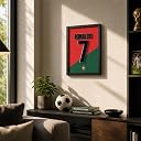 CodersParadise No. 7 Football Inspired 3D Wall Art Frame, Sports Fan Decor, Layered Wall Hanging for Bedroom, Gaming Room, Living Room & Home Decoration gallery image