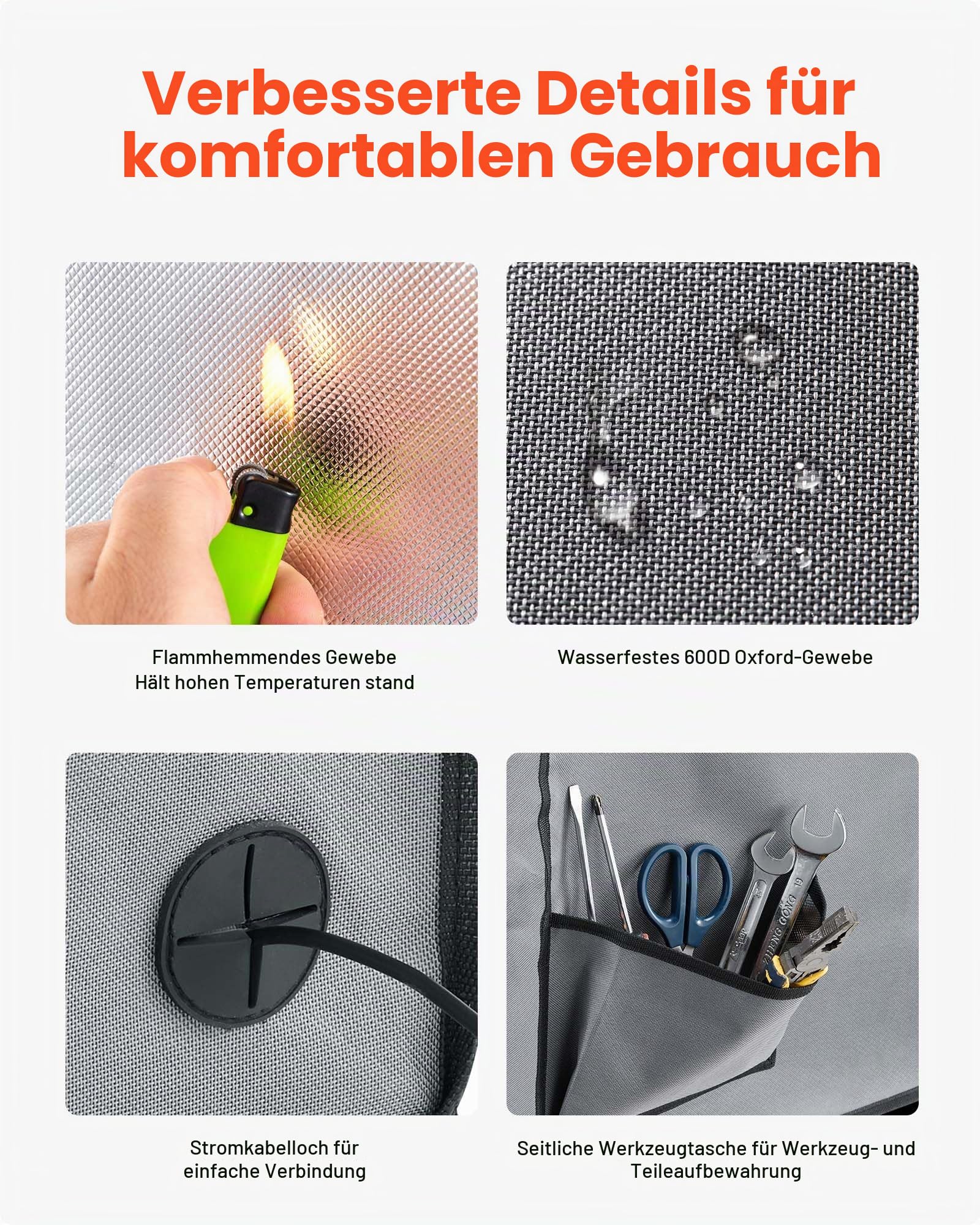 VEVOR 3D-Druckergehäuse Druckerzelt (55 x 65 x 75 cm), staubdichte & wasserfeste Schutzhülle mit konstanter Temperatur & LED-Beleuchtung, kompatibel mit Photon Mono/Mars 3, FDM/LCD-Drucker
