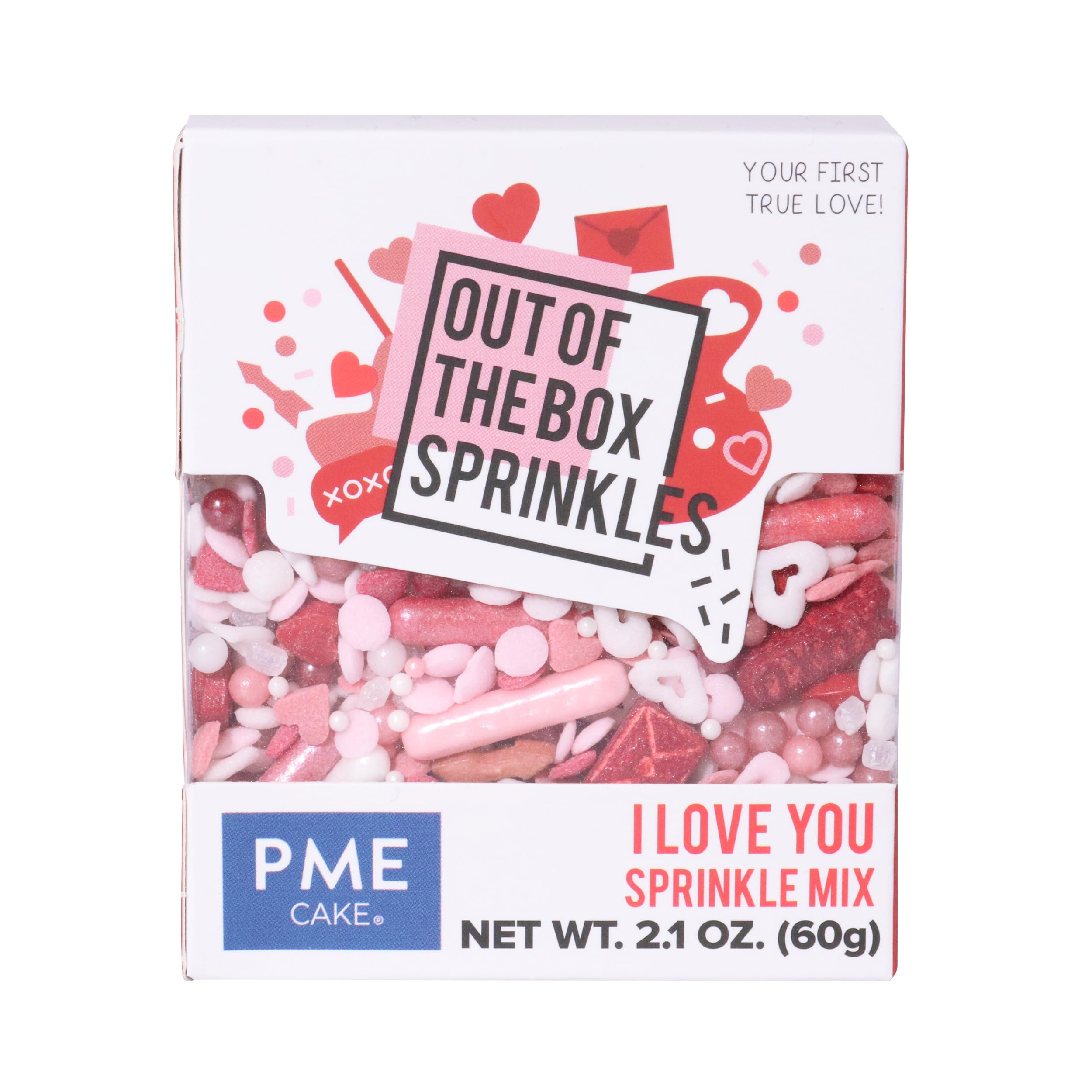 PME Cake Valentines "Out of the Box" Sprinkles | I Love You (60g)