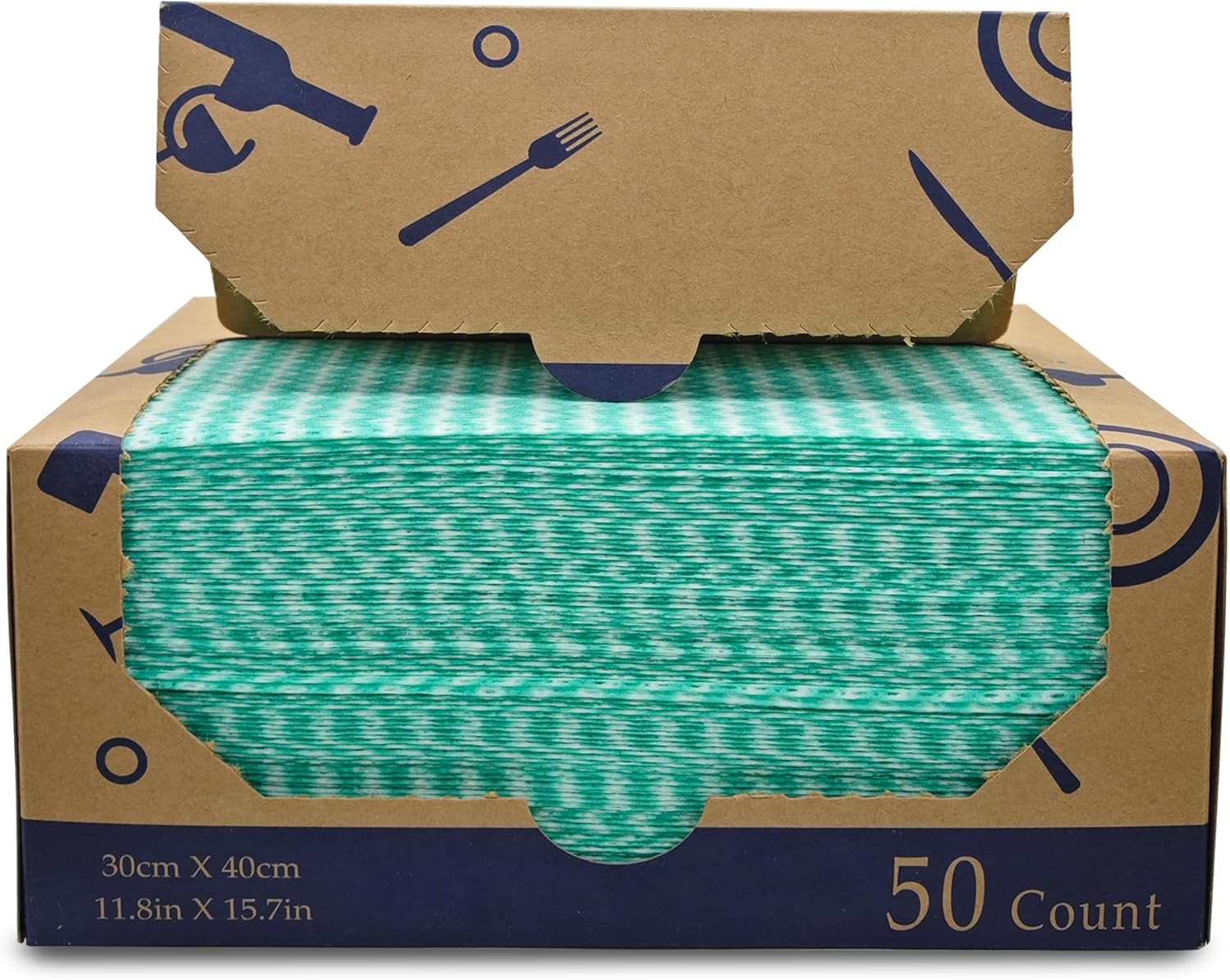 Heavy Duty Wipes Dish Cloths 50Pieces Reusable Wipes Multi-use Cleaning Cloths Towels - Image 2