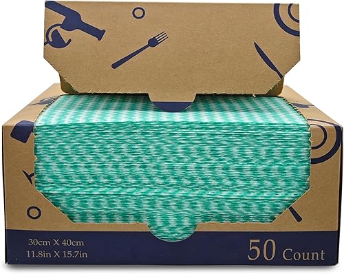 Vista 2 de Toallitas resistentes para platos, 50 piezas, toallitas reutilizables, paños de limpieza multiusos, toallas
