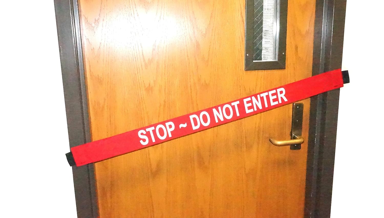 Stop DO NOT Enter Door Barrier Fits up to a 51" Wide
