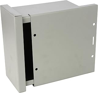 Wiegmann RSC080804 RSC-Series NEMA 1/3R Wall-Mount Enclosure with Lift-Off Screw Cover and Knockouts, Carbon Steel, 8